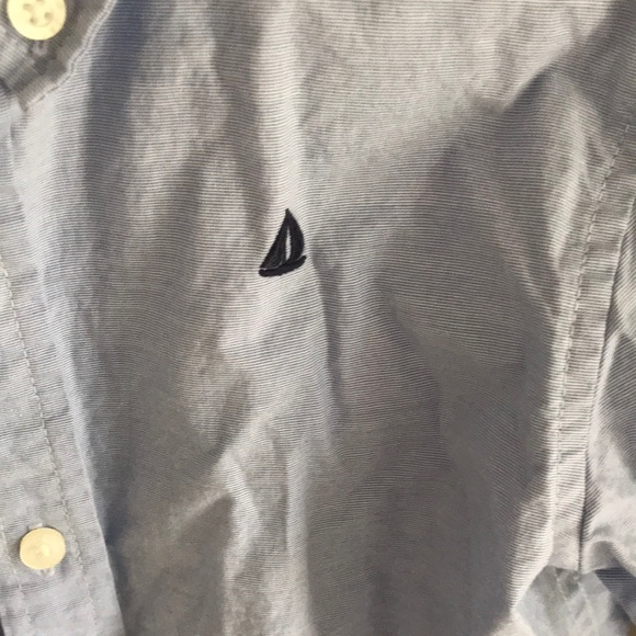 💕HP x2💕Janie and Jack Light blue button down shirt - boys 5 - Picture 3 of 5